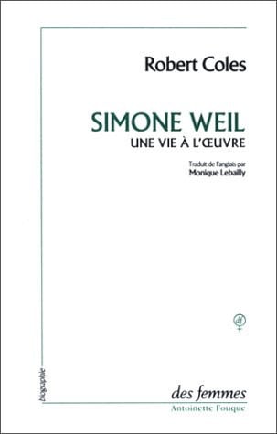 SIMONE WEIL, de COLES ROBERT | portada del libro