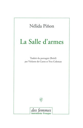 LA SALLE D'ARMES, de PINON NELIDA | portada del libro