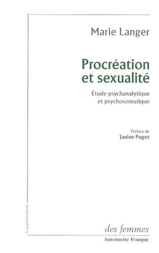 PROCREATION ET SEXUALITE, de LANGER MARIE | portada del libro