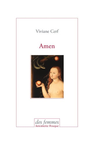 AMEN, de CERF VIVIANE | portada del libro