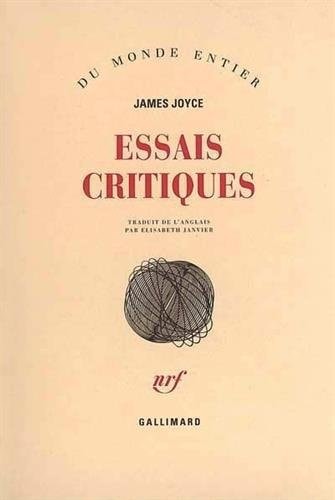 ESSAIS CRITIQUES, de James Joyce | portada del libro