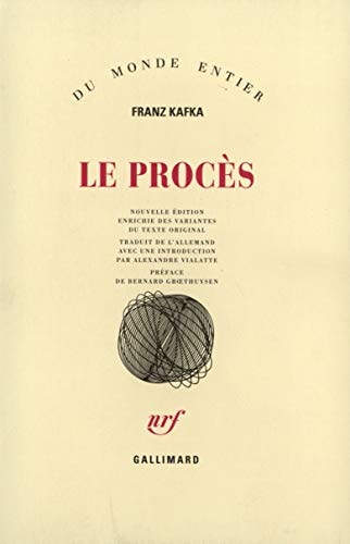 LE PROCES, de Franz Kafka | portada del libro