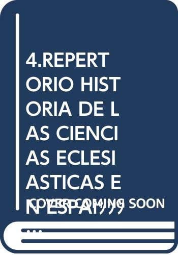 Repertorio historia de las ciencias eclesiásticas en España., de Varios autores | portada del libro