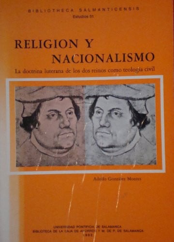 RELIGION Y NACIONALISMO, de GONZALEZ MONTES | portada del libro
