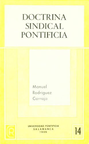 Doctrina sindical pontificia, de Rodríguez Carrajo | portada del libro