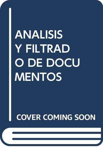 Análisis y filtrado de documentos, de Castro Posadas | portada del libro