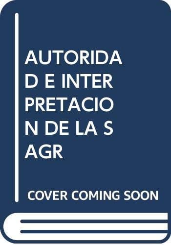 Autoridad e interpretación de la sagrada escritura en el movimiento ecuménico, de y otros | portada del libro