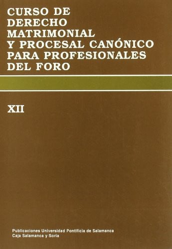 Curso de Derecho Matrimonial y Procesal Canónico para profesionales del Foro, de Varios autores | portada del libro