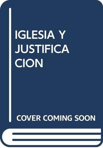 Iglesia y justificación, de Varios autores | portada del libro