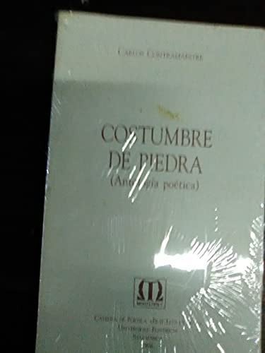 Constumbre de piedra, de Contramaestre | portada del libro