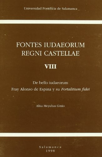 Fontes Iudaeorum Regni Castellae, VIII, de Meyuhas Ginio | portada del libro
