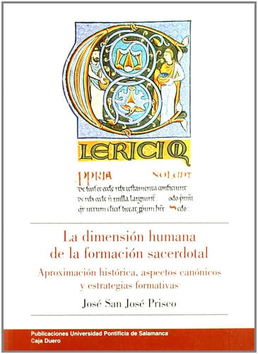La dimensión humana de la formación sacerdotal, de San José Prisco | portada del libro