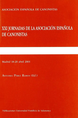XXI Jornadas de la Asociación Española de Canonistas, de Varios autores | portada del libro
