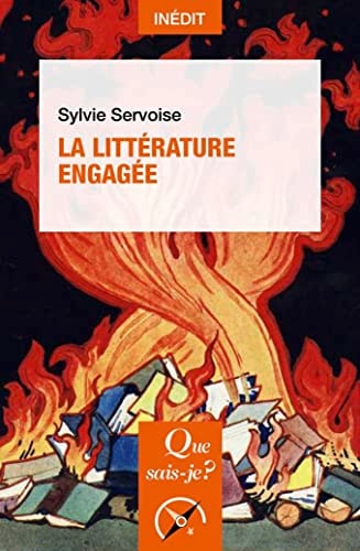 LA LITTERATURE ENGAGEE, de Sylvie Servoise | portada del libro