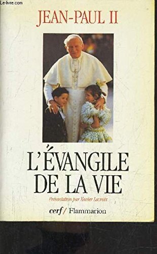 'EVANGILE DE LA VIE, de jean-paul ii | portada del libro