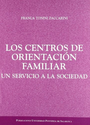 Los centros de orientación familiar, de Tonini Zaccarini | portada del libro
