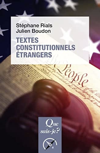 EXTES CONSTITUTIONNELS ETRANGERS, de Stéphane Rials | portada del libro