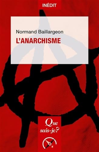 'ANARCHISME, de Normand Baillargeon | portada del libro