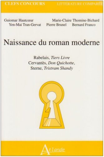 NAISSANCE DU ROMAN MODERNE, de FRANCO | portada del libro