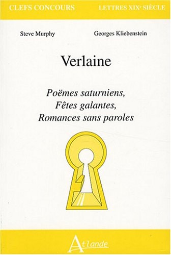 VERLAINE POEMES SATURNIENS, de Kliebenstein/Murphy | portada del libro