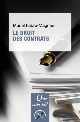 E DROIT DES CONTRATS, de Muriel Fabre-Magnan | portada del libro