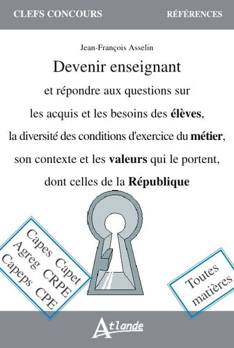 DEVENIR ENSEIGNANT, de Jean-François Asselin | portada del libro