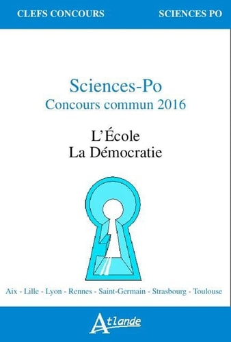 SCIENCES PO, CONCOURS COMMUN 2016, de Amandine Oullion | portada del libro