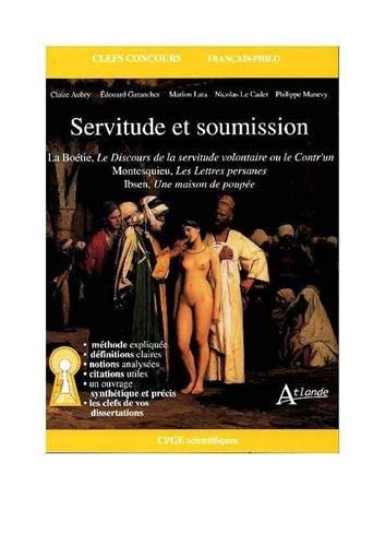 SERVITUDE ET SOUMISSION, de Claire Aubry | portada del libro