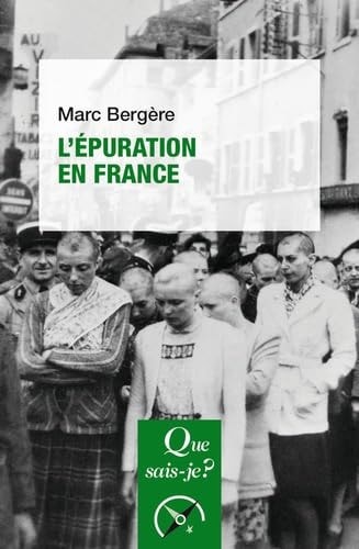 L'EPURATION EN FRANCE, de Marc Bergère | portada del libro