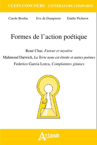 FORMES DE L'ACTION POETIQUE, de Carole Boidin | portada del libro