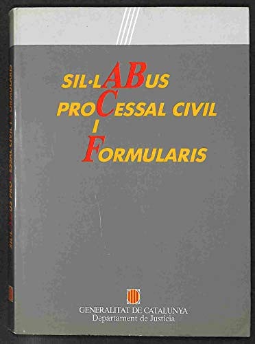 S¡l·labus processal civil i formularis, de AA.VV. | portada del libro