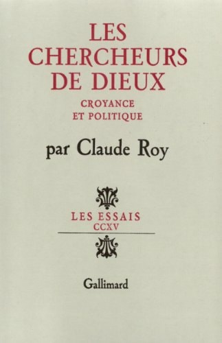 LES CHERCHEURS DE DIEUX, de Claude Roy | portada del libro