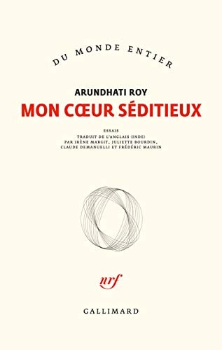MON COEUR SEDITIEUX, de Arundhati Roy | portada del libro