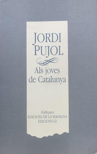 Discursos als joves, de PUJOL I SOLEY | portada del libro