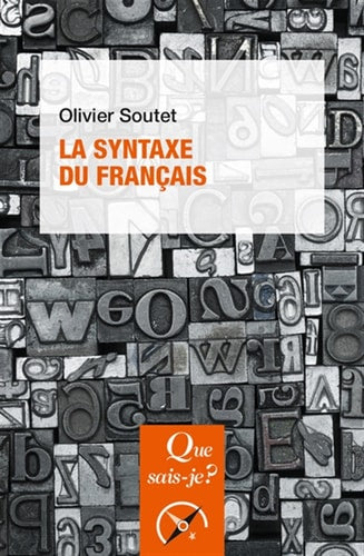 A SYNTAXE DU FRANCAIS, de Olivier Soutet | portada del libro