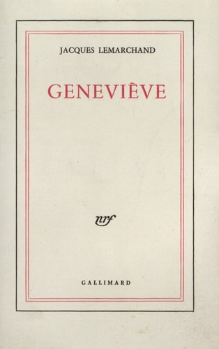 GENEVIEVE, de Lemarchand | portada del libro