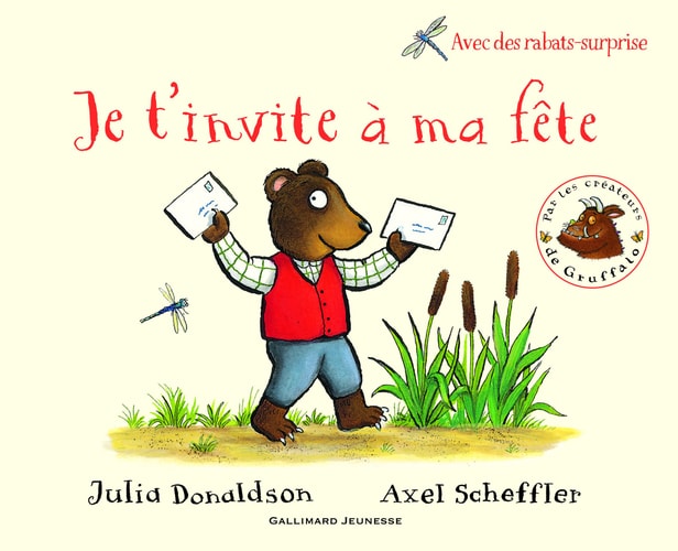 JE T'INVITE A MA FETE, de Julia Donaldson | portada del libro