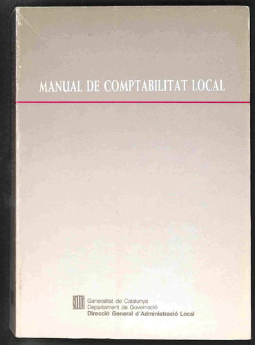Manual de comptabilitat local, de AA.VV. | portada del libro