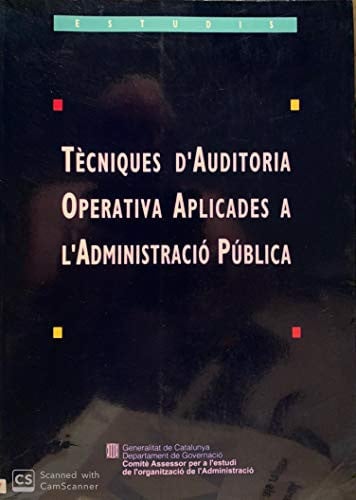 Tècniques d'auditoria operativa aplicades a l'Administració pública, de MAS | portada del libro