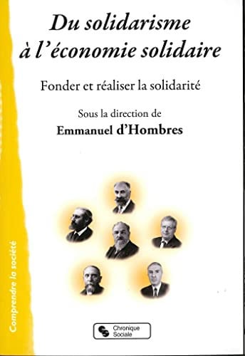 DU SOLIDARISME A L'ECONOMIE SOLIDAIRE, de D'HOMBRES E | portada del libro