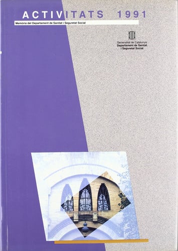 Memòria del Departament de Sanitat i Seguretat Social 1991. Activitats i realitzacions, de AA.VV. | portada del libro