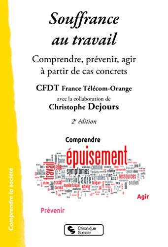 SOUFFRANCE AU TRAVAIL, de CFDT FRANCE TEL | portada del libro