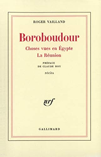 BOROBOUDOUR / CHOSES VUES EN EGYPTE /LA REUNION, de Vailland | portada del libro