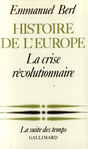 HISTOIRE DE L'EUROPE T3, de Berl | portada del libro