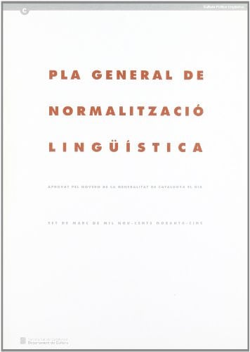 Pla general de normalització lingü¡stica. Us oficial i drets lingü¡stics, de AA.VV. | portada del libro