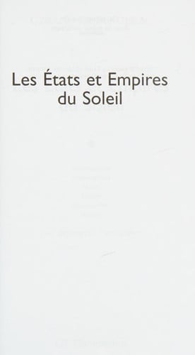 ES ETATS ET EMPIRES DU SOLEIL, de CYRANO DE BERGERAC | portada del libro