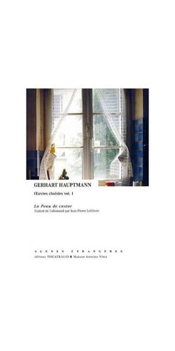 LA PEAU DE CASTOR, de HAUPTMANN GERHA | portada del libro