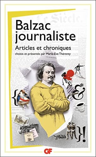 ALZAC JOURNALISTE, de DE BALZAC HONORE | portada del libro