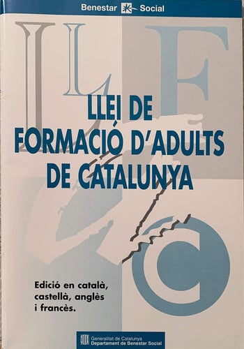 Llei de formació d'adults de Catalunya, de AA.VV. | portada del libro