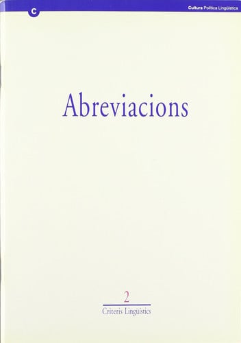 Abreviacions, de CAPO I FRAU | portada del libro